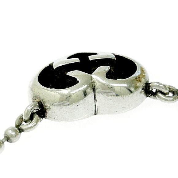 Gucci Silver Interlocking GG Heart Necklace - Picture 5 of 8